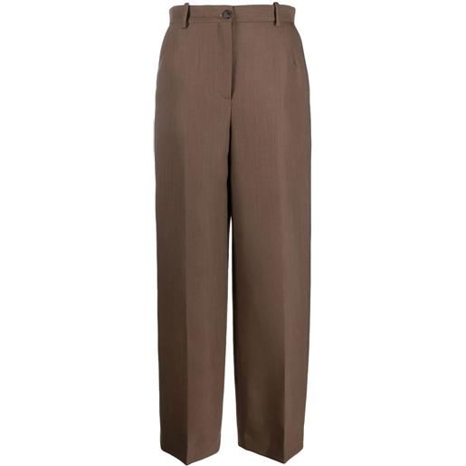 The Row pantaloni hose a gamba ampia - marrone