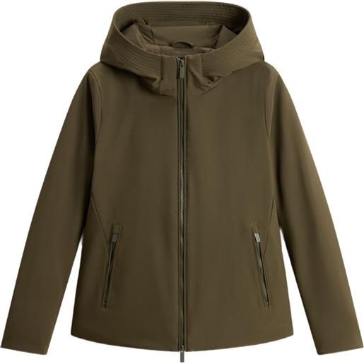 Woolrich parka con zip - verde