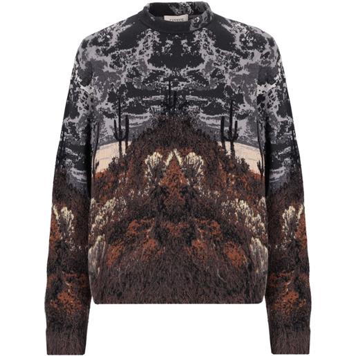 Laneus maglione girocollo - nero