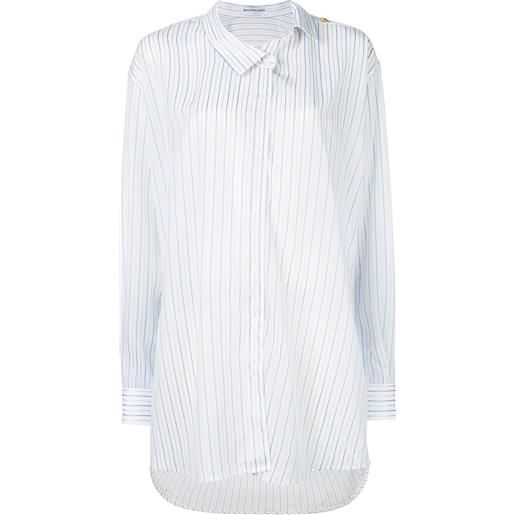 Balenciaga camicia a righe - bianco
