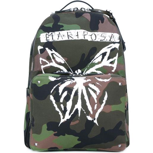 Valentino Garavani Valentino Garavani rockstud camouflage backpack - verde