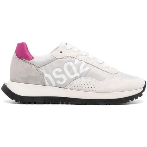 DSQUARED2 sneakers con stampa - grigio