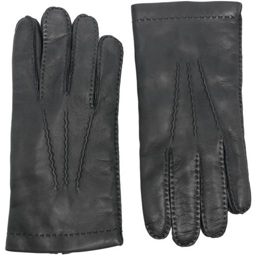 Eleventy guanti in pelle - nero