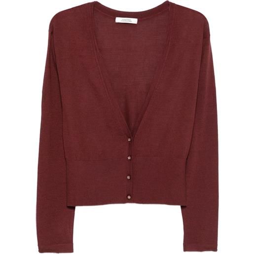 Dorothee Schumacher cardigan con bottoni e scollo a v - rosso