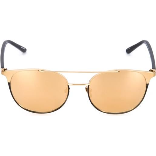 Linda Farrow occhiali da sole a specchio - effetto metallizzato