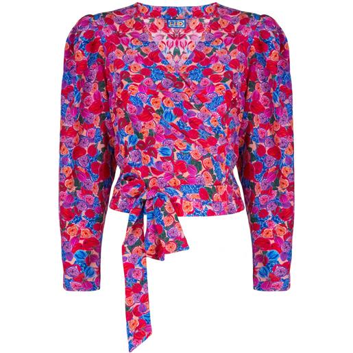 Lhd blusa a fiori - rosa
