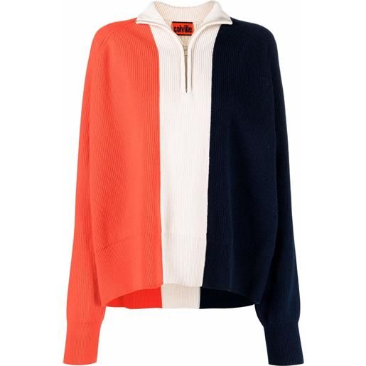 colville maglione con design color-block - blu