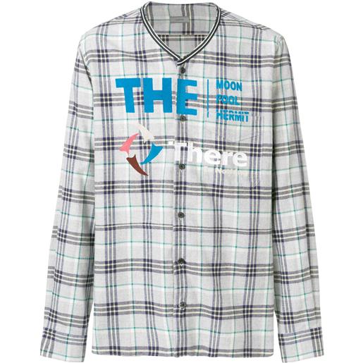 Lanvin camicia a quadri - grigio