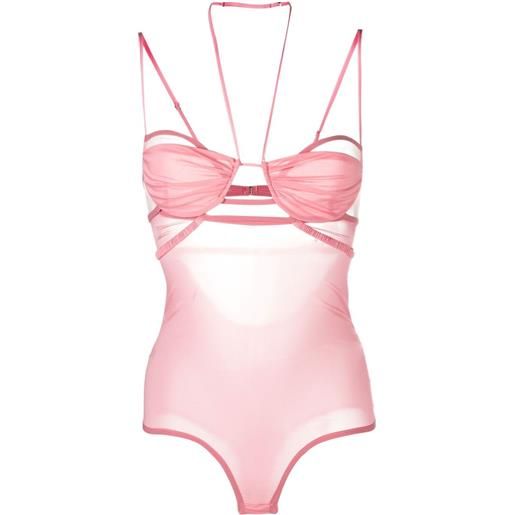 Nensi Dojaka body con spalline sottili - rosa