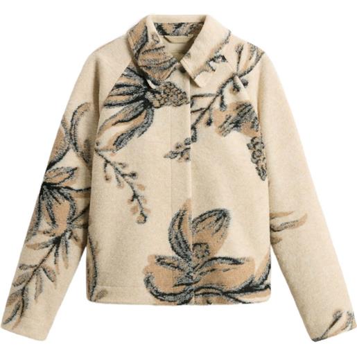 Woolrich giacca-camicia a fiori jacquard - toni neutri