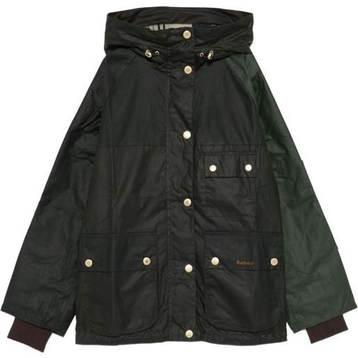 Barbour giacca in cotone con cappuccio - verde