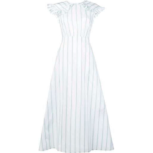 Calvin Klein abito a righe - bianco