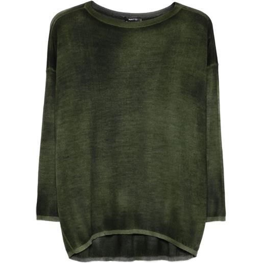 Avant Toi maglione con dettaglio metallizzato - verde