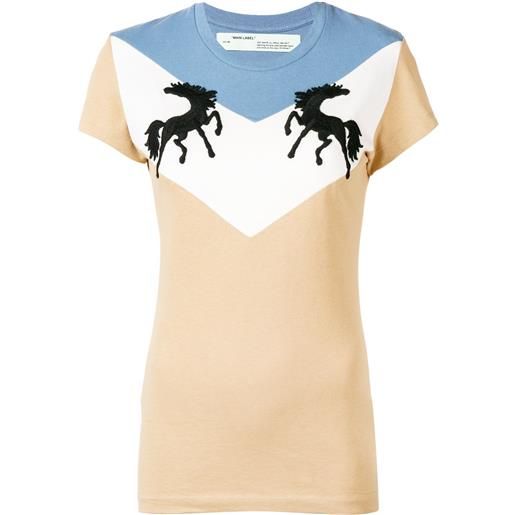Off-White t-shirt 'twisting horses' - toni neutri