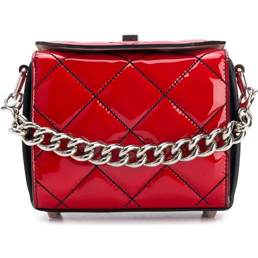 Alexander McQueen box bag 16 - rosso