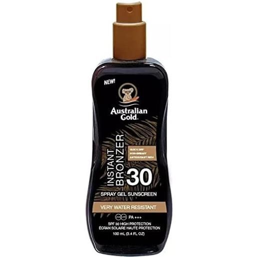 Australian Gold spray abbronzante australiano spf 30 - 237 ml 1 ml gel solare