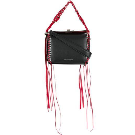 Alexander McQueen borsa squadrata - nero