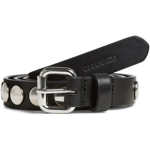 DSQUARED2 cintura con borchie - nero