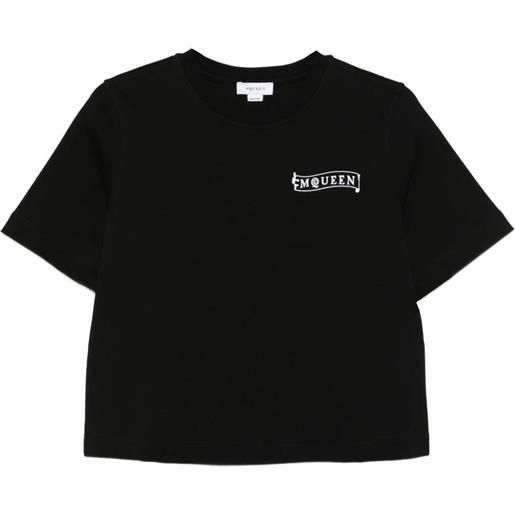 Alexander McQueen t-shirt con ricamo - nero