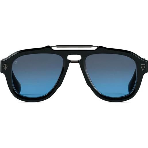 T Henri Eyewear occhiali da sole a doppio ponte - nero
