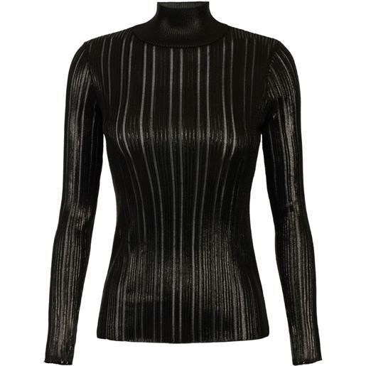 Elisabetta Franchi maglione a righe - nero