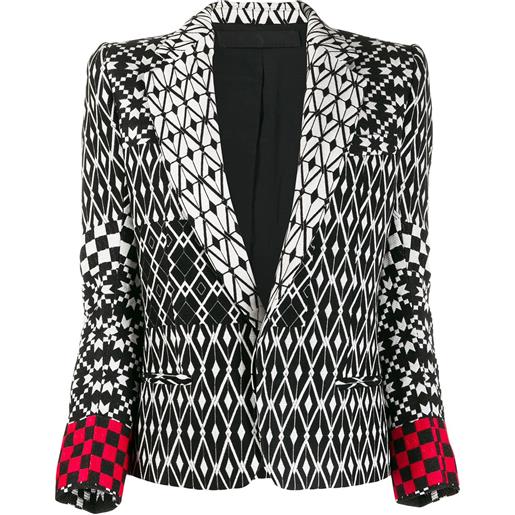 Haider Ackermann blazer con stampa - nero