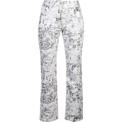Off-White jeans dritti - bianco