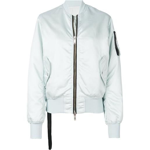 UNRAVEL PROJECT bomber crop - blu