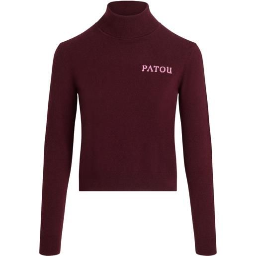 Patou maglione a collo alto - rosso