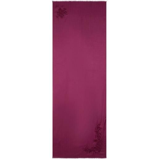 ETRO sciarpa con ricamo paisley - rosa