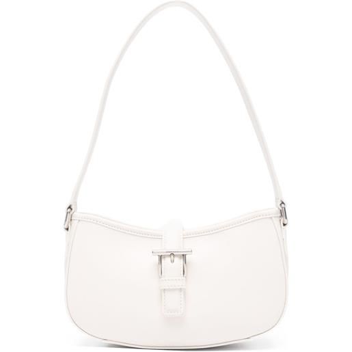 Alexander McQueen borsa a spalla mini con fibbia e cinturino a t - toni neutri