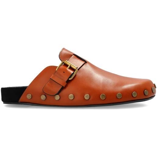 ISABEL MARANT clogs con fibbia - marrone