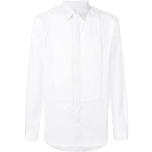 Givenchy camicia con pattina nascosta - bianco