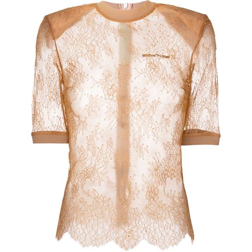 Off-White top con dettaglio - toni neutri