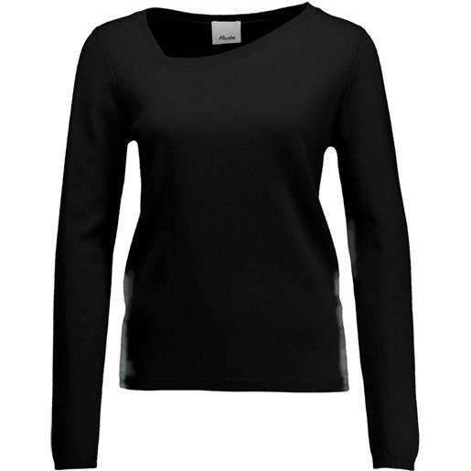 Allude maglione con scollo asimmetrico - nero