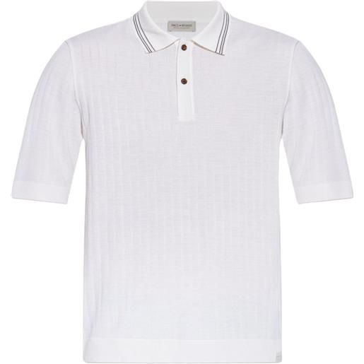 Paul & Shark polo a coste - bianco