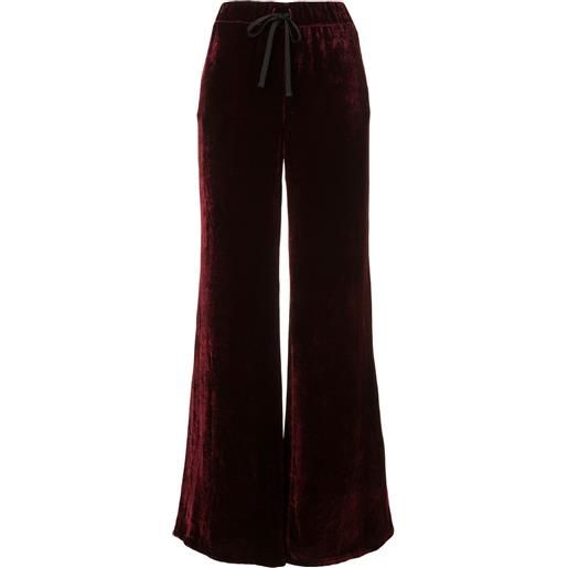 UNRAVEL PROJECT pantaloni a gamba ampia - rosso