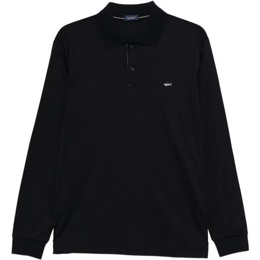 Paul & Shark polo a maniche lunghe - nero