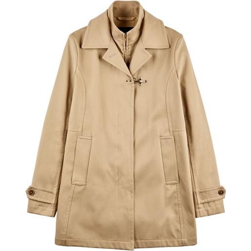 Fay trench con alamari - marrone