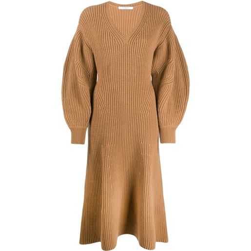 Givenchy abito con scollo a v - marrone