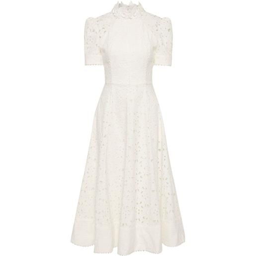 Rebecca Vallance abito midi con ricamo - toni neutri