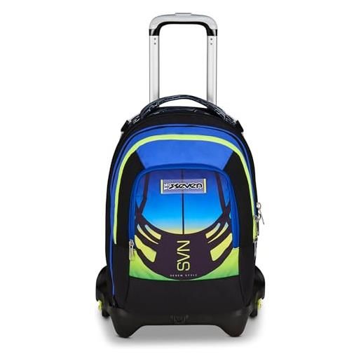 Zaino Trolley Per Bambina E Ragazza Con Ruote 47x30x18cm | Cartella Scuola Elementare E Media Ultraleggera Con Multitasche Impermeabile