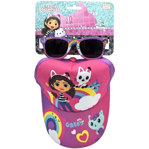 Cerdà cedrà gabby's dollhouse cappello + occhiali da sole
