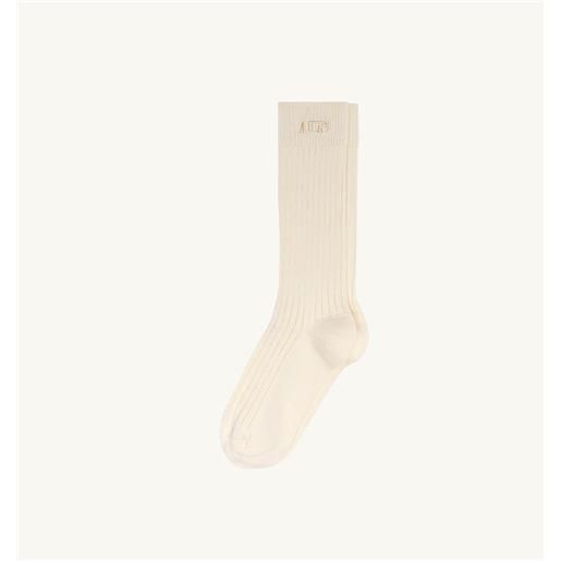 AUTRY calzini coste con logo ricamato unisex