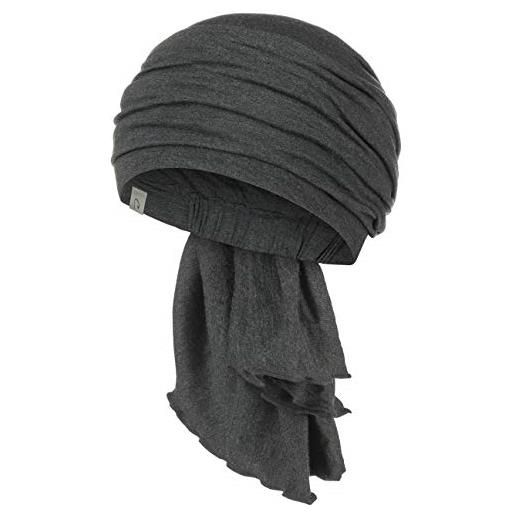 Christine Headwear turbante tula, blu melange, taglia unica donna