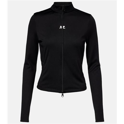 Courreges courrã¨ges giacca sportiva in jersey interlock
