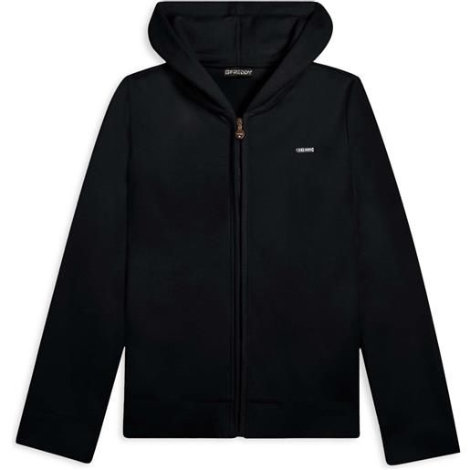 Freddy felpa con cappuccio in ciniglia e viscosa