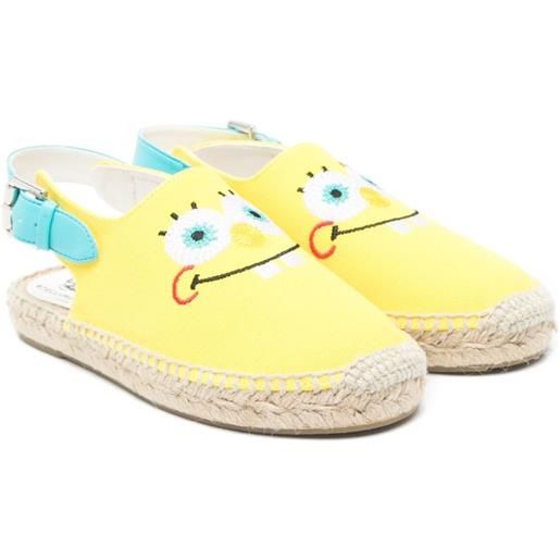 Stella McCartney Kids espadrilles con cinturino posteriore stella mccartney kids x sponge. Bob - giallo