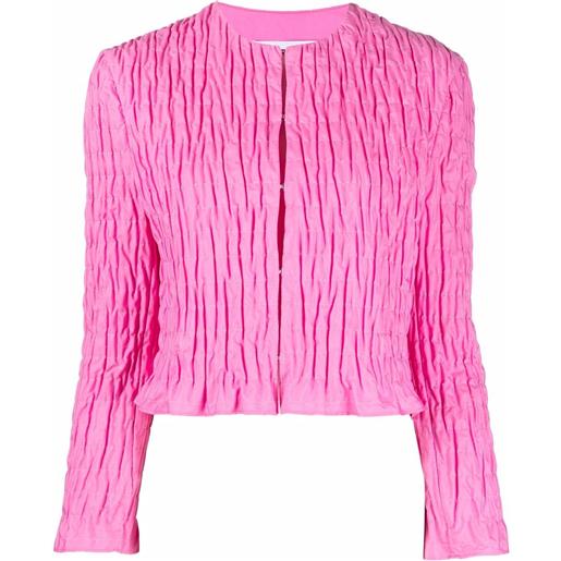 MSGM blusa con ruches - rosa
