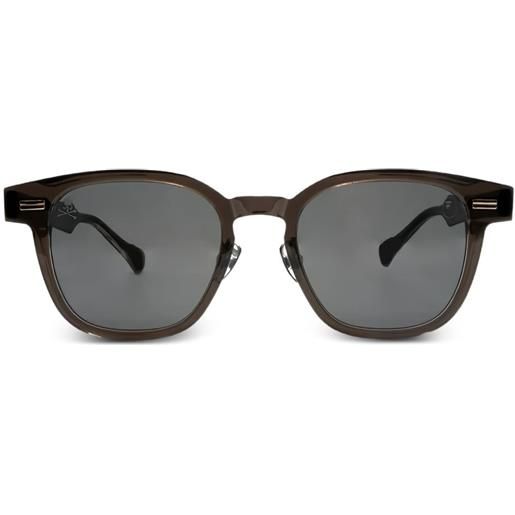 Mastermind Japan occhiali da sole bape tondi con decorazione - nero